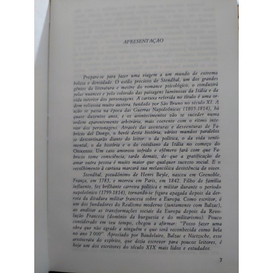 A Cartuxa de Parma, Stendhal, Volume 1 e 2 (Completo), Capa dura de Luxo