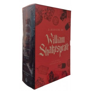 Box Clássicos de William Shakespeare, Texto Original, Adaptação em Prosa, 7 Livros