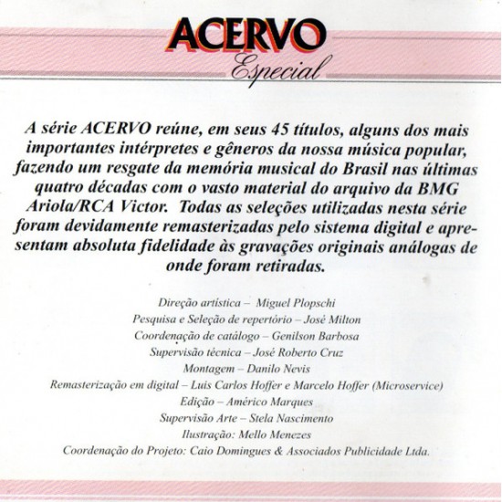 Cd Altemar Dutra, Acervo Especial