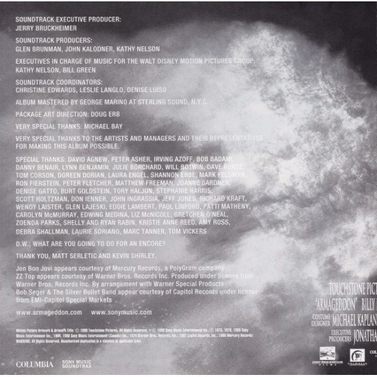 Cd Armageddon, The Album, Aerosmith, Hourney, Jon Bon Jovi