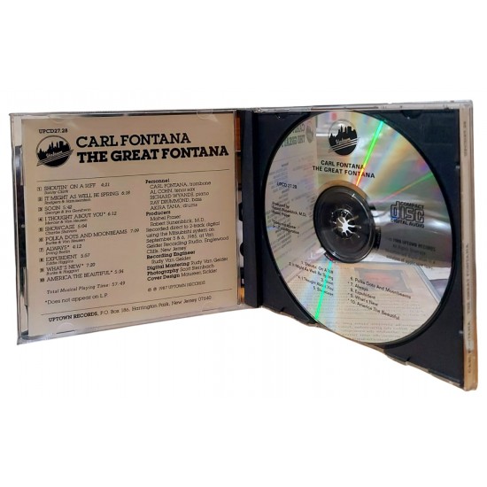 Cd Carl Fontana, The Great Fontana, 1987, Importado USA