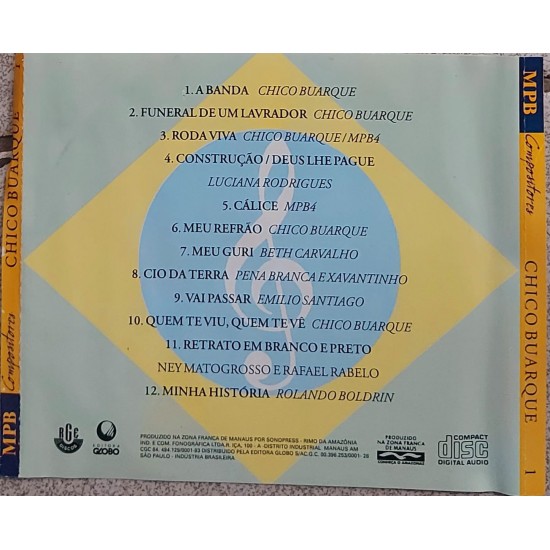 Cd Chico Buarque, MPB compositores