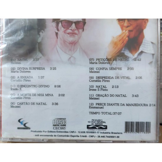 Cd Chico Xavier em Sua Casa, na Presença do Natal