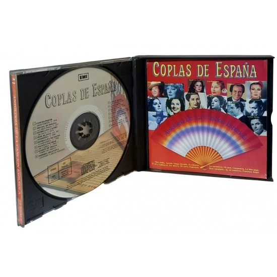 Cd Coplas de España, Antologia De La Canción Espanola, Box Duplo, 1990, Importado Espanha