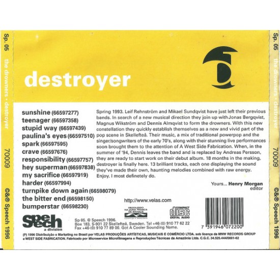 Cd Destroyer, The Drowners