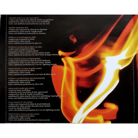 Cd Dj Tiesto, In My Memory, Duplo