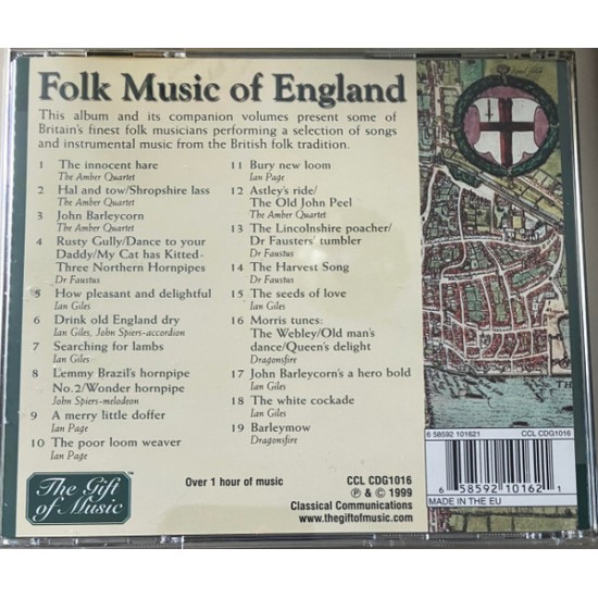 Cd Folk Music Of England, 1999, Importado Inglaterra