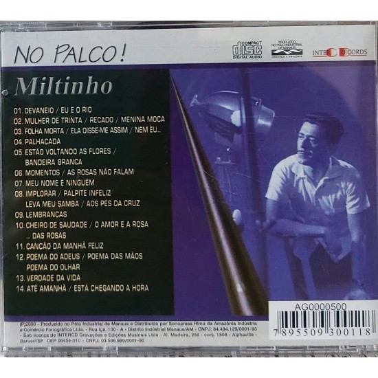 Cd Miltinho, No Palco