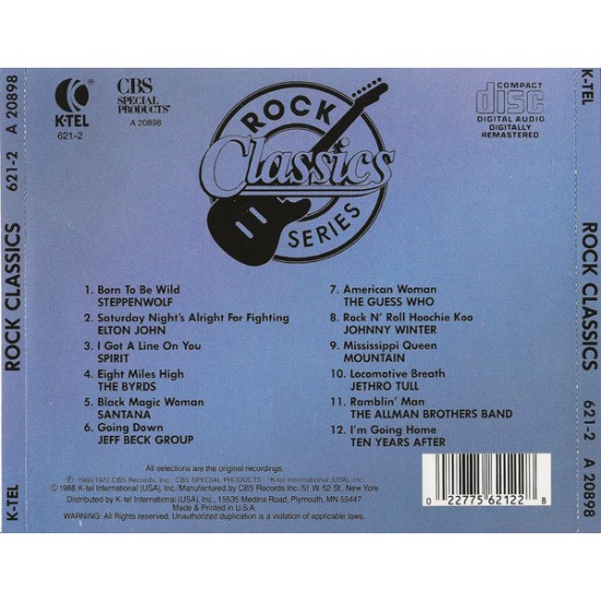 Cd Rock Classics, Series, Importado USA