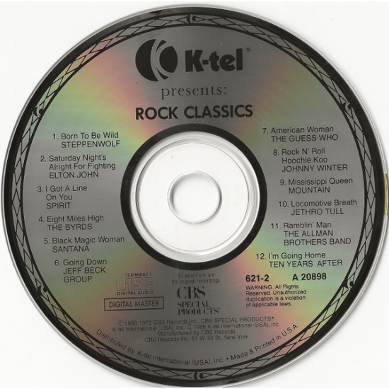 Cd Rock Classics, Series, Importado USA