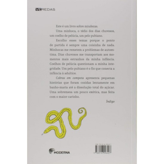 Cobras em Compota, Índigo, Ilustrações Thais Beltrame