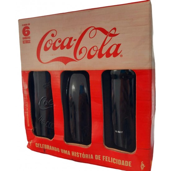 Coca Cola Celebrando Uma História de Felicidade, 6 Garrafas Históricas + 2 Soltas