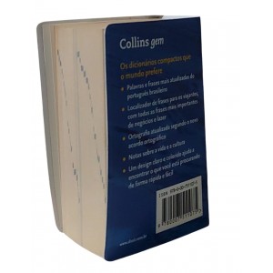 Collins Dicionário, Inglês Português, Português Inglês, Coleção Collins Gem, Edição Colorida