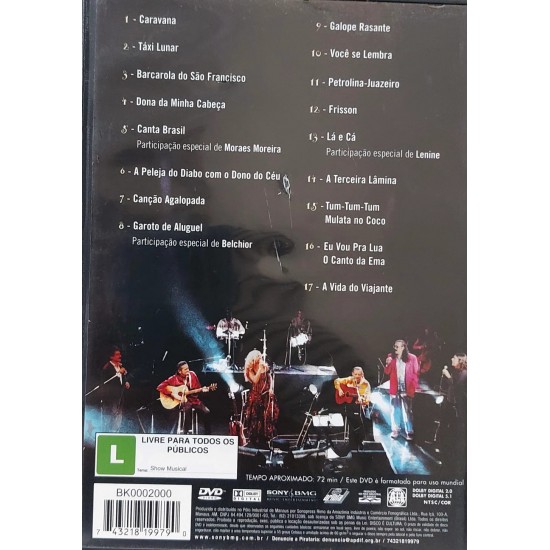 Dvd O Grande Encontro ao Vivo 3, Zé Ramalho, Elba Ramalho, Geraldo Azevedo. Convidados Belchior, Lenine, Moraes Moreira