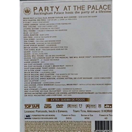 Dvd Party At The Palace, The Queen's Concerts, Buckigham Palace