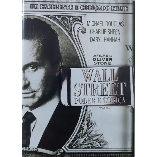 Dvd Wall Street, Poder e Cobiça, Michael Douglas, Charlie Sheen, Daryl Hannah