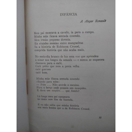 Fazendeiro do Ar & Poesia Até Agora, Carlos Drummond de Andrade, 2ª Edição 1955