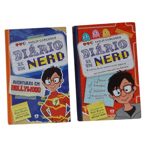 Kit 2 Livros Diário de Um Nerd Volume 1 e 2, Philip Osbourne, Capa Dura, Ciranda Cultural