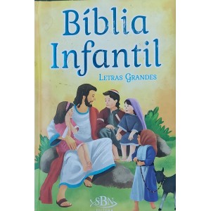 Bíblia Infantil, Letras Grandes, SBN Editora - Frete Grátis