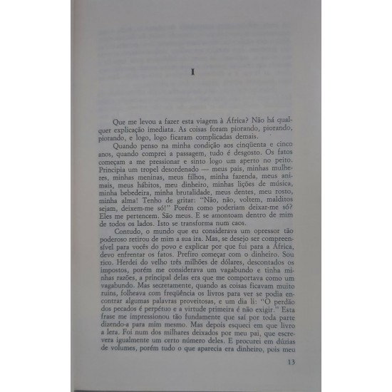 Henderson, O Rei da Chuva, Saul Bellow, Capa dura de Luxo em vermelho, com Letras Douradas, Editora Abril
