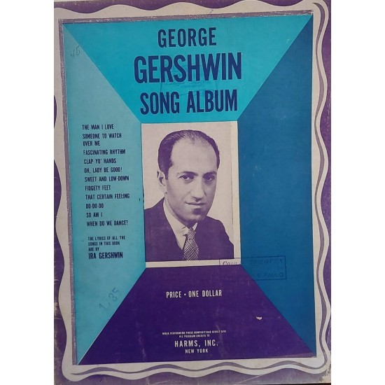 Partitura Musical George Gershwin Song Album, Edição de 1938