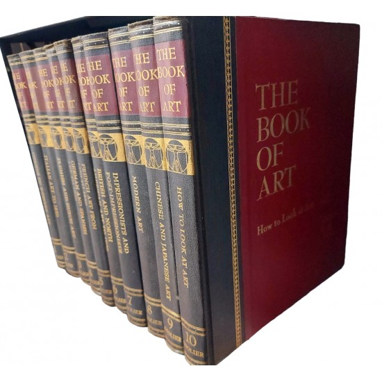 Coleção The Book Of Art. Origins Of Western Art, 10 Volumes, Donald E. Strong, Grolier, 1967